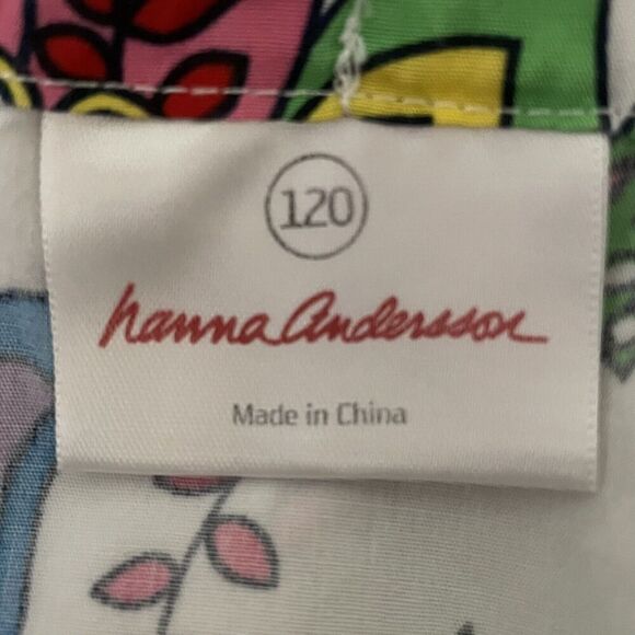 Hanna Andersson Pillowcase Dress Floral Girls 120 cm US 6 Multicolor Pre… - Picture 5 of 7